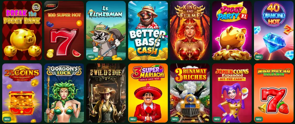 Vinnie Winners Casino Spielebibliothek
